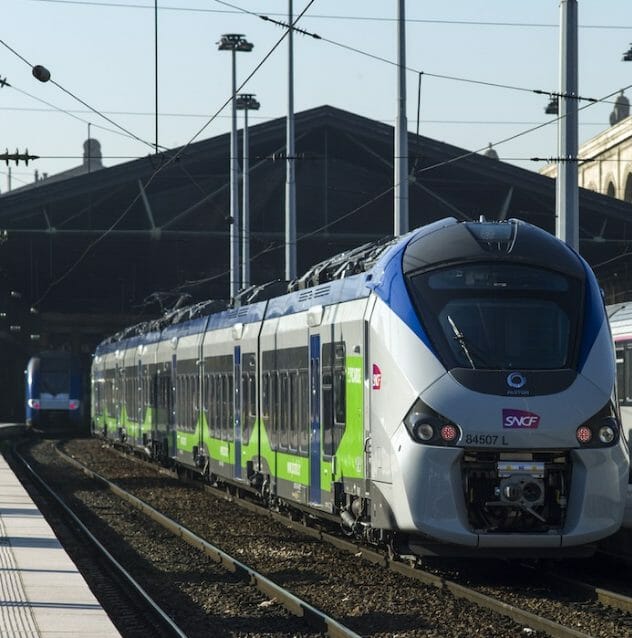 صورة لإحدى القطارات التي سيتم إيقافها خلال إضراب عمال النقل في فرنسا