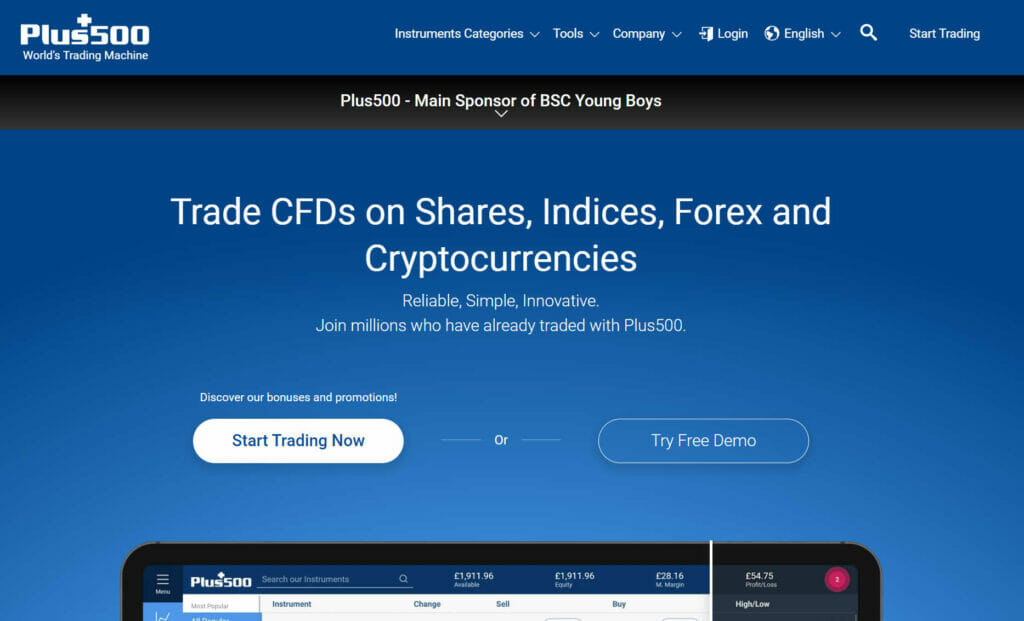 الرسوم البيانية في شركة Plus500